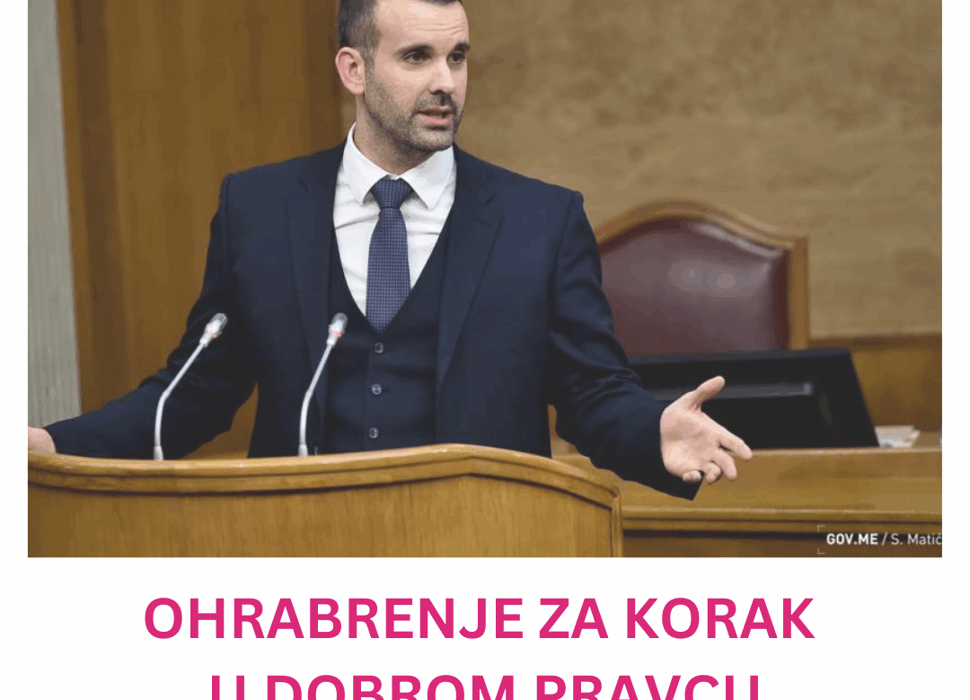 Ohrabrenje za korak u dobrom pravcu