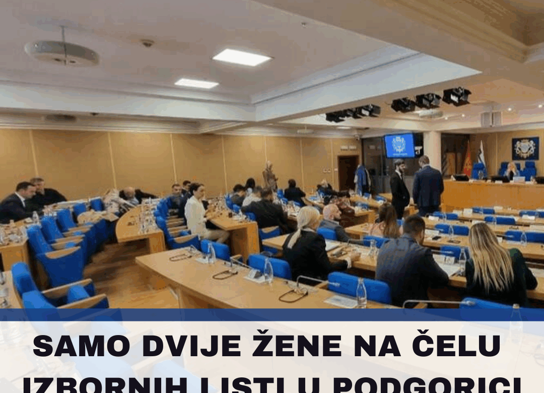SAMO DVIJE ŽENE NA ČELU IZBORNIH LISTI U PODGORICI