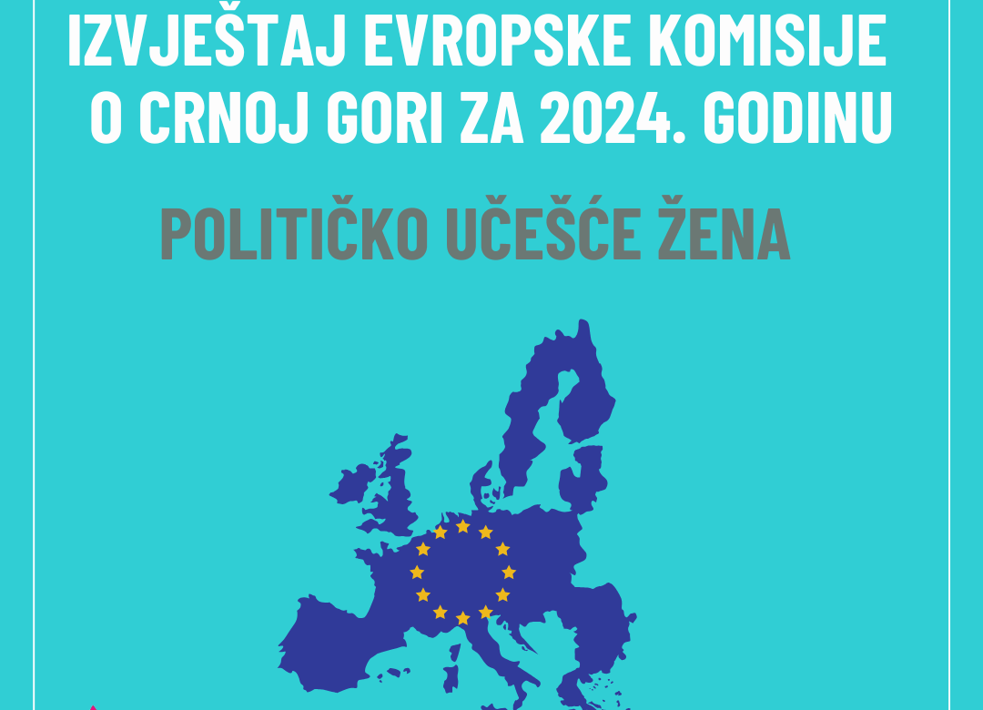 Evropska komisija je objavila Izvještaj o Crnoj Gori za 2024. godinu. (POLITIČKO UČEŠĆE ŽENA)
