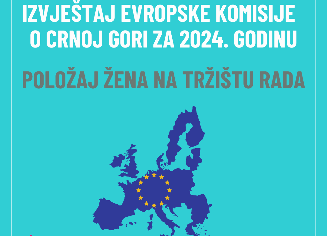 Evropska komisija je objavila Izvještaj o Crnoj Gori za 2024. godinu. (POLOŽAJ ŽENA NA TRŽIŠTU RADA)