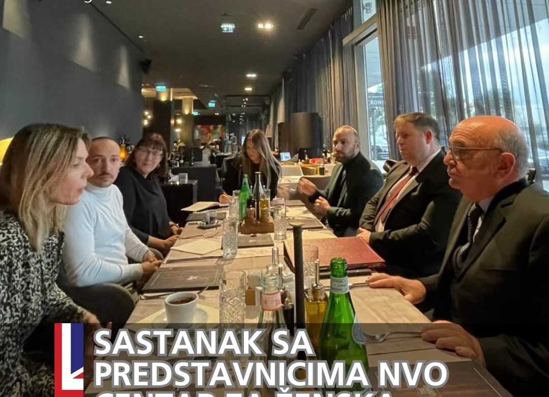 Sastanak sa britanskim ministrom za Evropu, g-dinom Stivenom Dautijem, britanskom ambasadorkom u Crnoj Gori g-đom Don Pen i specijalnim izaslanikom britanskog premijera za Zapadni Balkan lordom Stjuartom Pičom