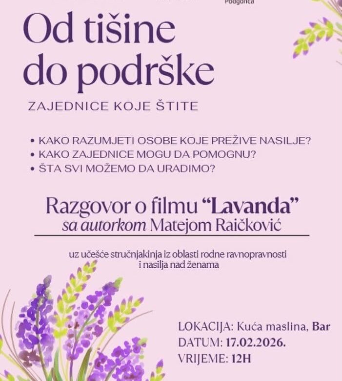 Film „Lavanda“ otvorio razgovor o podršci i oporavku u Baru