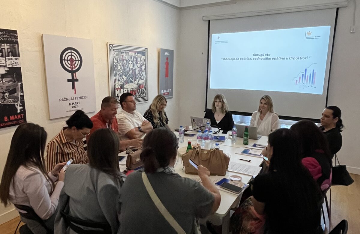 Održan okrugli sto  „Od broja do politike – rodna slika opština u Crnoj Gori“